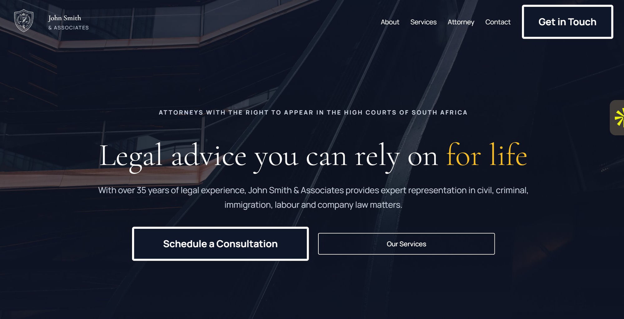 John Smith & Associates homepage
